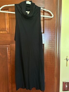 Express Black Sleeveless Turtleneck Tunic